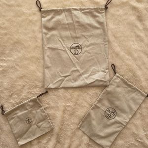 Authentic hermes Dust Bag bundle of 3